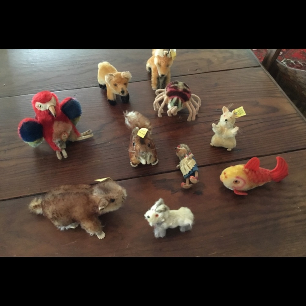 Collection of VINTAGE Steiff animals